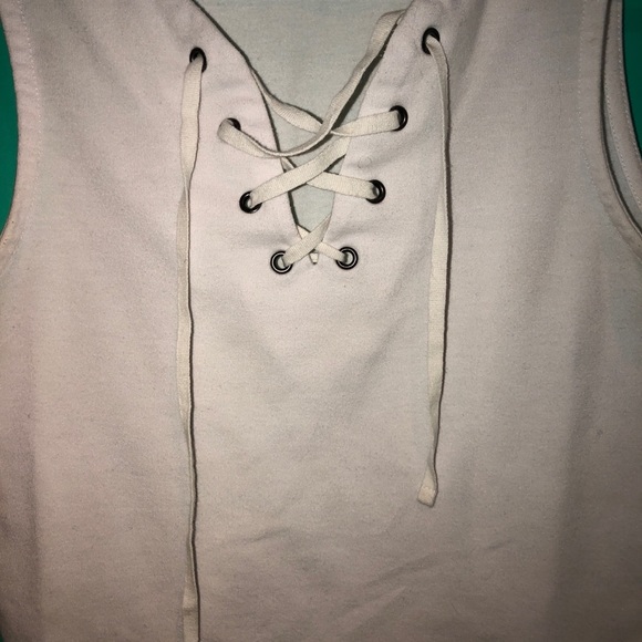cute summery laced-up tank! - Picture 2 of 2